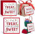 Motiskyy 60 Pcs Christmas Sweet Treat Gift Tags with Rope 3.25" Square by Motiskyy