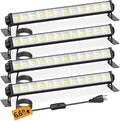 40W LED Shop Lights, 5400LM Plug in Garage Light, 6000K Daylight, 4 Pack by YAYIT