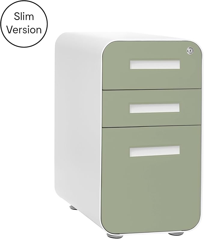 Laura Davidson Furniture Stockpile Slim 3-Drawer Mobile File Cabinet - Image 3
