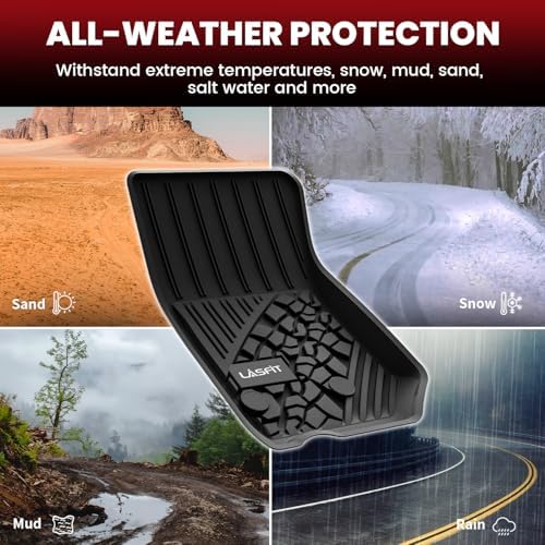 LASFIT Floor Mats for Jeep Wrangler JK 2014-2018 Unlimited 4 Doors - Image 6