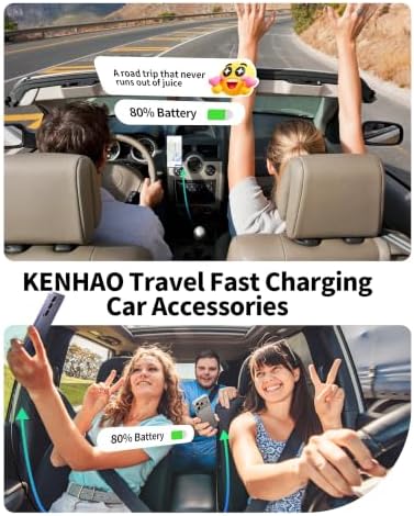 USB C Car Charger, 3-Port 67W Cigarette Lighter USB Charger Adapter, 2 Pack - Image 7