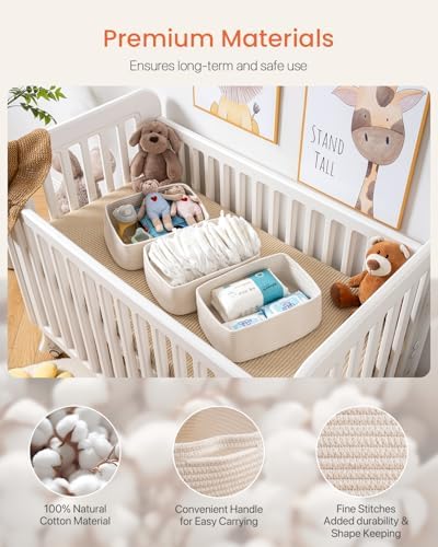 KALLAX Small Woven Storage Basket for Organizing, 13.5x9.5x5 inches, 3 Pack - Image 4