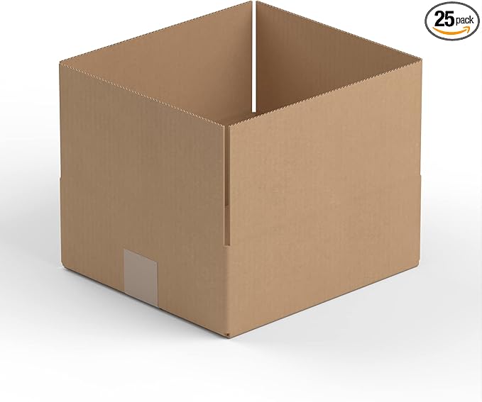 9" x 8" x 4" Kraft Corrugated RSC Shipping Box by Krollen+Industrial