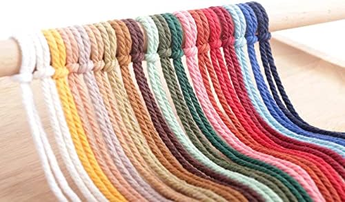 NOANTA Brick Red Macrame Cord 4mm x 109yards, Cotton Rope Macrame Yarn - Image 2