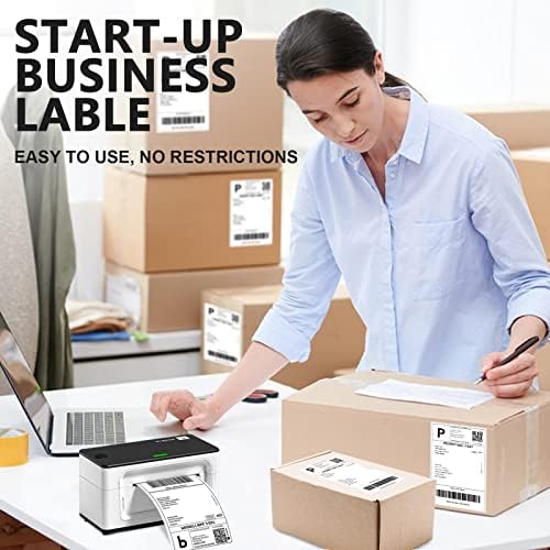 4 x 6 Direct Thermal Labels - 500 Fan-Fold Perforated Labels Per Stack, Premium Adhesive & Perforated, Compatible with JADENS, iDPRT SP410, POLONO, ASprink - Image 4