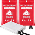 Mondoshop Fire Blankets Emergency for Kitchen Home - Emergency Fire Retardant Blanket for Home Fireproof Blanket for Camping, Grill, Car, Office, Warehouse, School, Picnic, Fireplace by Mondoshop