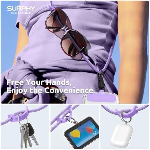 SURPHY Phone Lanyard Crossbody, Phone Strap Crossbody with 2 Tether Tabs - Image 3