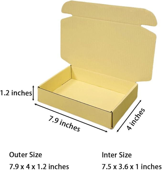 50 Pcs 7.9 x 4 x 1.2 inches Shipping Boxes - Image 2