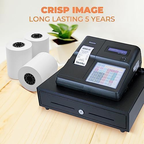 FRM 3 1/8 x 230 White Thermal Paper Receipt Rolls, Cash Register POS Receipt - Image 9