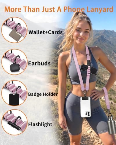 Cell Phone Lanyard Crossbody Wrist Neck Strap Adjustable Women - Image 4
