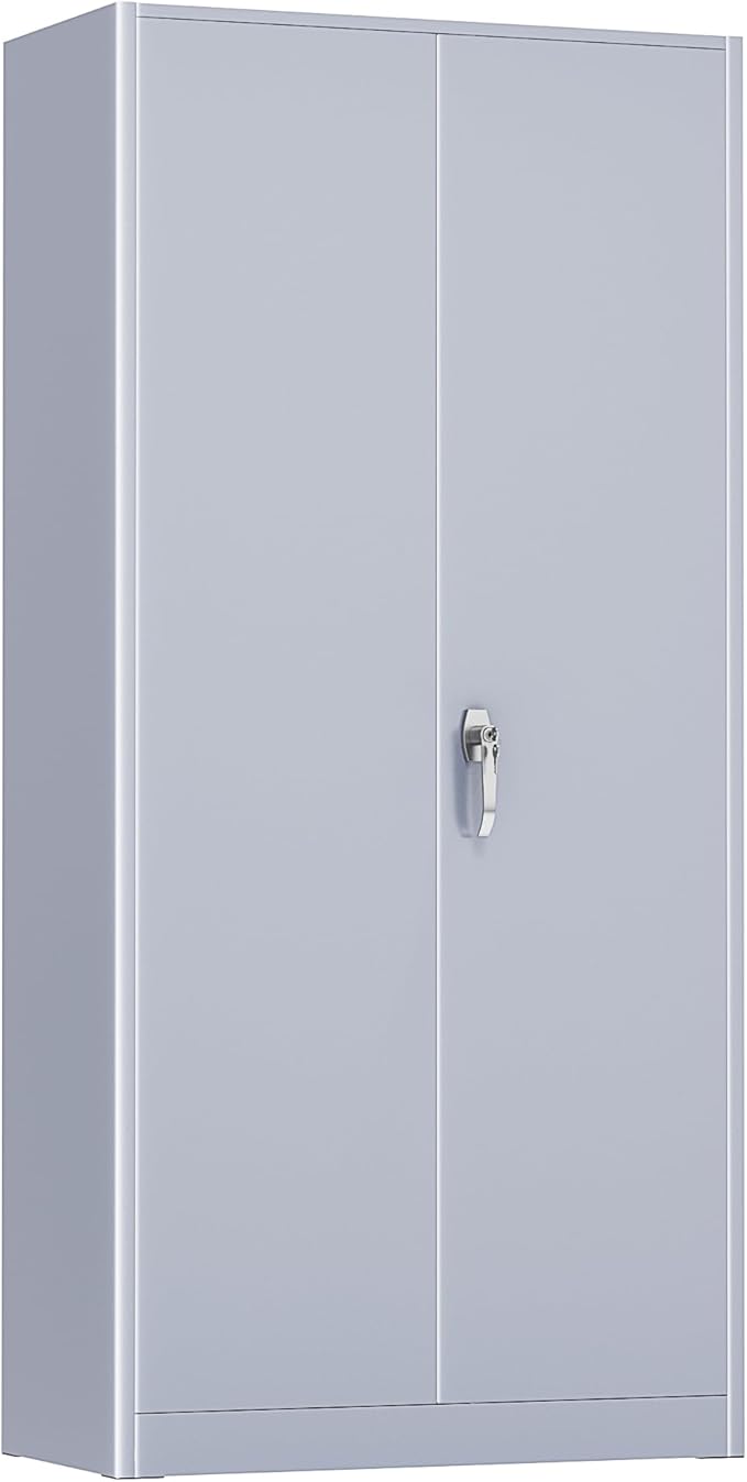 SUNCROWN 72" Metal Storage Cabinet by HOME