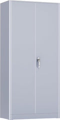 SUNCROWN 72" Metal Storage Cabinet by HOME