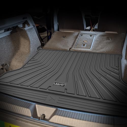 LASFIT Custom Fit Trunk Cargo Mat for Volkswagen VW ID.4 2021-2026, (Only Fit Non-Adjustable Carpet Floor), All Weather Protection TPE Trunk Mat Trunk Liner Trunk Tray Cargo Liner, Easy to Clean - Image 4