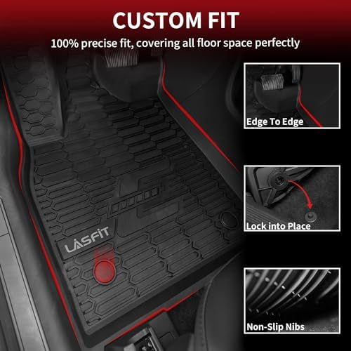 LASFIT Floor Mats for Ford Mustang Mach-E 2026 2025 2024 2023 2022 2021 - Image 3