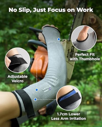 toolant Ultra-Comfort Cut Resistant Sleeves for Gardening & Welding - Image 4