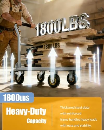 Garvee 1800LBS Platform Truck Cart, 36 "x24 Flatbed Cart - Image 2