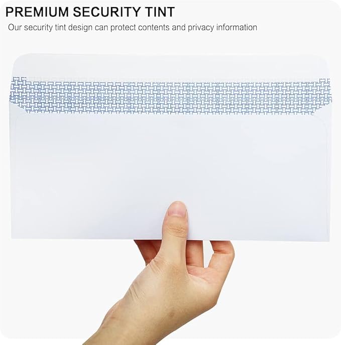 100 Pack #10 Double Window Security Self-Seal Envelopes - Image 4
