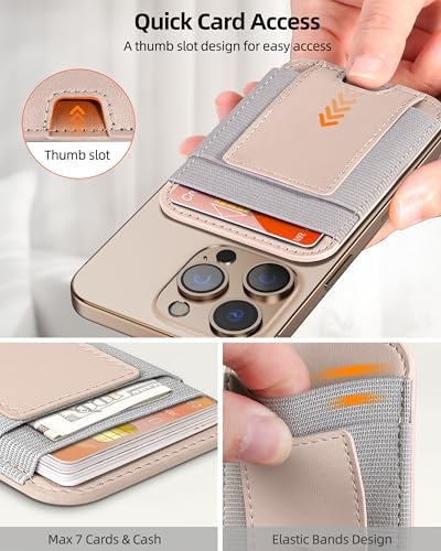 Upgraded for Magsafe Wallet, 7 Card Holder, RFID Blocking, Strongest Magnet - Image 3