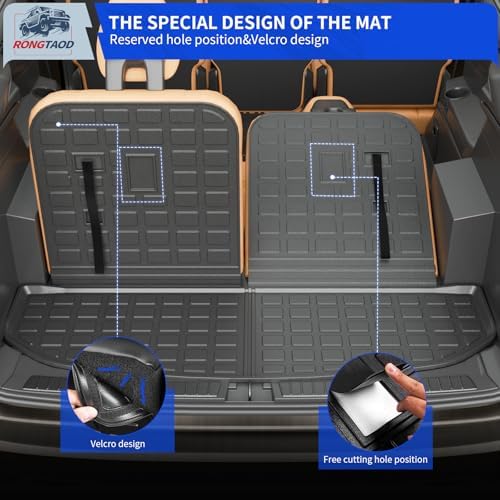 Rongtaod Cargo Mat + 2nd & 3rd Row Backrest Mats for 2021-2026 Kia Sorento - Image 6