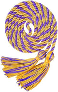 Graduation Honor Cords, 68" Long (Gold with Purple) by UIALECG