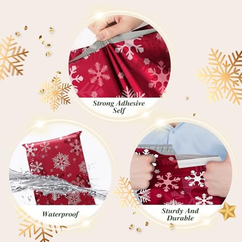 Fuxury Christmas Poly Mailers 10x13" 50Pcs,Cute Shipping Bags for Clothes - Image 3