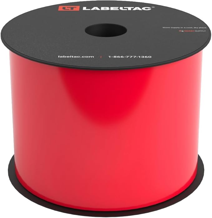 LT4/LT4P/LTPX Label Supply 3.5" x 150' Red by LabelTac