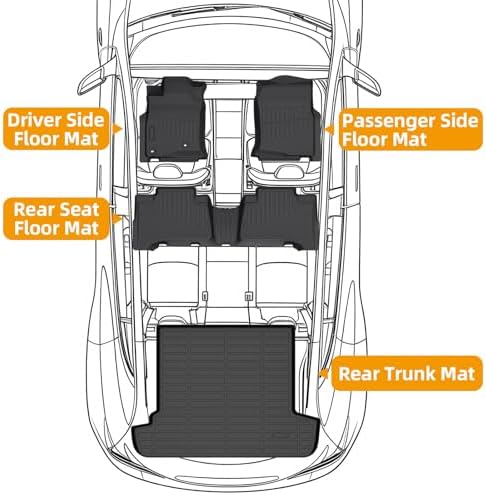 Floor Mats for Toyota 4Runner 2003-2009,4th gen 4runner TPE Floor Mats - Image 6