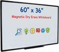 Magnetic Dry Erase Board 60x36 Inches, Large Wall Mount Whiteboard by DexBoard