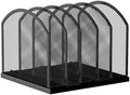 Gawerk 5-Section Vertical Desktop Organizer, 5-Section Mesh File Folder Stand Sorter for Office Home Classroom Organization by Gawerk