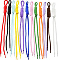 KJML DIY Paracord Keychain 12pcs Paracord Rope Keychain Braided Cord Rope Bag Charm for Purse Handbag Decoration Accessories by KJMLDIY
