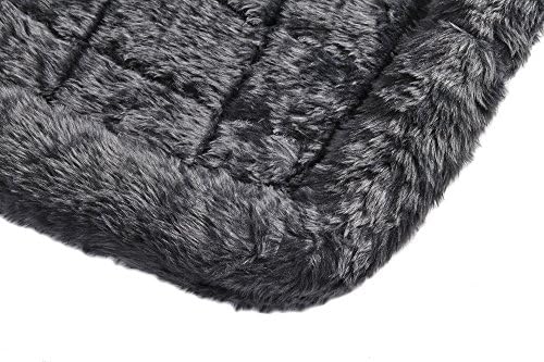 MidWest Homes for Pets QuietTime XXS Dog Bed - Gray Faux Fur Bolster, Ultra-Soft and Machine Washable, Fits 18-Inch Crates and Carriers, for Small Dogs and Cats - Image 5