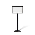 Floor Standing Sign Frame with Steel Low Profile Base, 14 inches by 22 inches by Trafford+Industrial