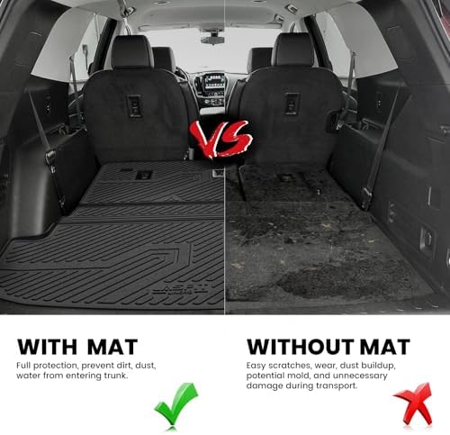 LASFIT Trunk Mat Backrest Mat for Chevy Traverse 2018-2023/Limited 2024 - Image 4