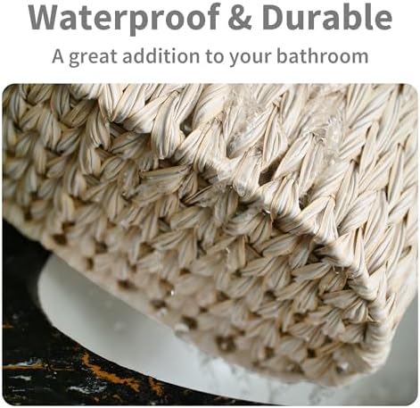 GRANNY SAYS Slim Toilet Paper Storage, Wicker Basket for Bathroom Storage - Image 7