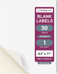 NextDayLabels - Full Page Labels 8.5 x 11 - White Shipping Labels - 8.5 x 11 by NextDayLabels