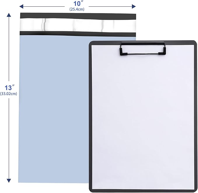 Poly Mailers 10x13 Inch 200 Pcs, Light Blue Shipping Bags, Mailing Envelopes - Image 2