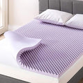 Best Price Mattress 2 Inch Egg Crate Memory Foam Mattress Topper with Soothing Lavender Infusion, CertiPUR-US Certified, Dorm Essentials, Full by BestPriceMattressInc