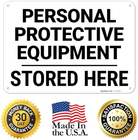 Personal Protective Equipment Stored Here Sign, - Image 6