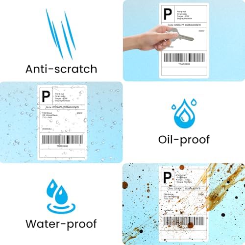 KNAON 4x6 Thermal Shipping Labels - 220 Pack Fanfold, Direct Thermal Labels - Image 5