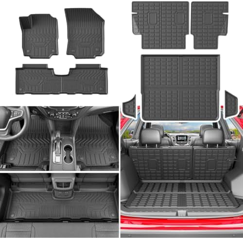 powoq Floor Mats Cargo Mat Compatible with 2018-2024 Chevy Equinox by powoq