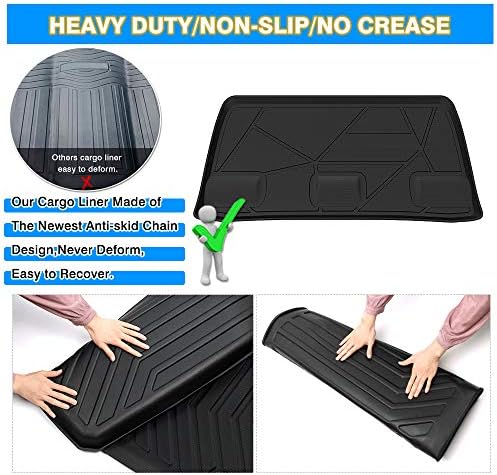 Cartist Cargo Liner Fits for Honda Odyssey 2018-2026, All Weather Trunk Mat for Odyssey Accessories, Heavy Duty Car Mats, Car Accessories - Image 6
