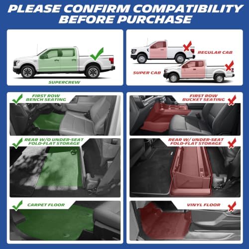 Michelin Vehicle Mats for 2015-2026 Ford F150 SuperCrew Cab Bench Seat - Image 5