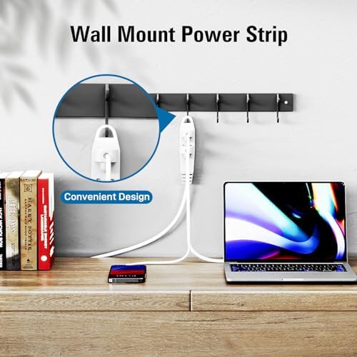 K KASONIC 12 FT 3 Outlet Extension Cord, 16/3 SJTW Grounded Cord, White - Image 4