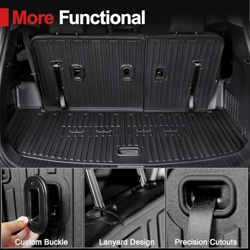Cargo Mat & Brackrest Mat for 2020-2024 Kia Telluride Accessories - Image 2