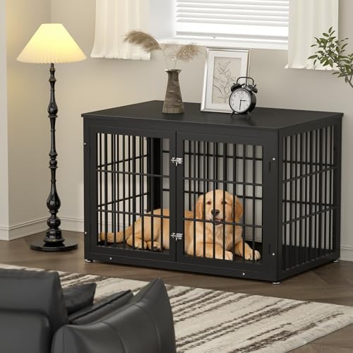 rehomerance 46" Heavy Duty Dog Crate Furniture for Large Dogs - Image 2
