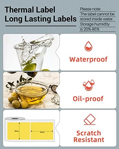 Phomemo Yellow Labels, 1.57"x1.18" M110/M100/M220/M108 Thermal Stickers - Image 4