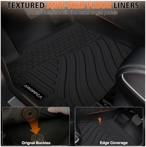All Weather Floor Mats Cargo Liner for Chevy Malibu 2016-2023 2024 2025 - Image 4
