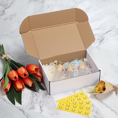 RLAVBL 9x6x3 Shipping Boxes Set of 25, White Corrugated Cardboard Box for Packing, Mailing, Business - Image 4