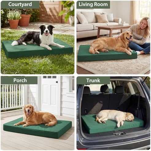 WNPETHOME Outdoor Waterproof Dog Bed Large Sized, Washable Creat Pad 42" - Image 2