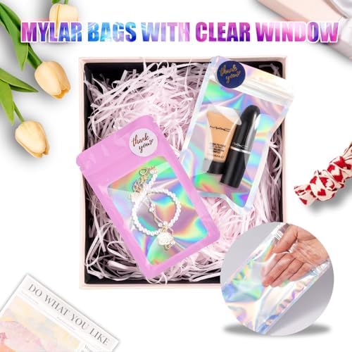 100 Pack Mylar Bags for Small Business, Candy (3x4 in, Holographic) - Image 3